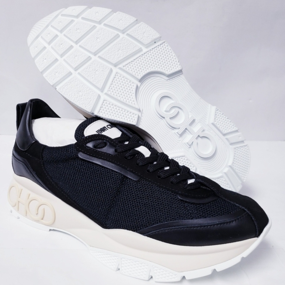 Jimmy Choo Men's Black Raine Sneakers EU 43 US Mens 10-10.5 (NIB)
